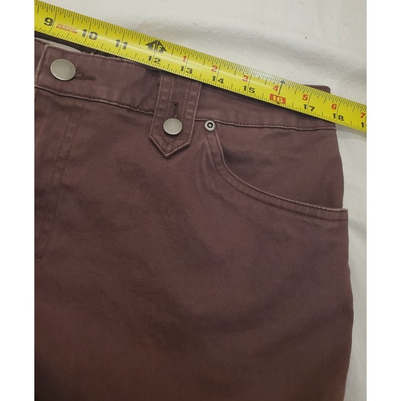 VTG Covington Womens Sz 16 Brown Brushed Bootcut Jeans Tab Loop 4 Pocket Style - Picture 5 of 11